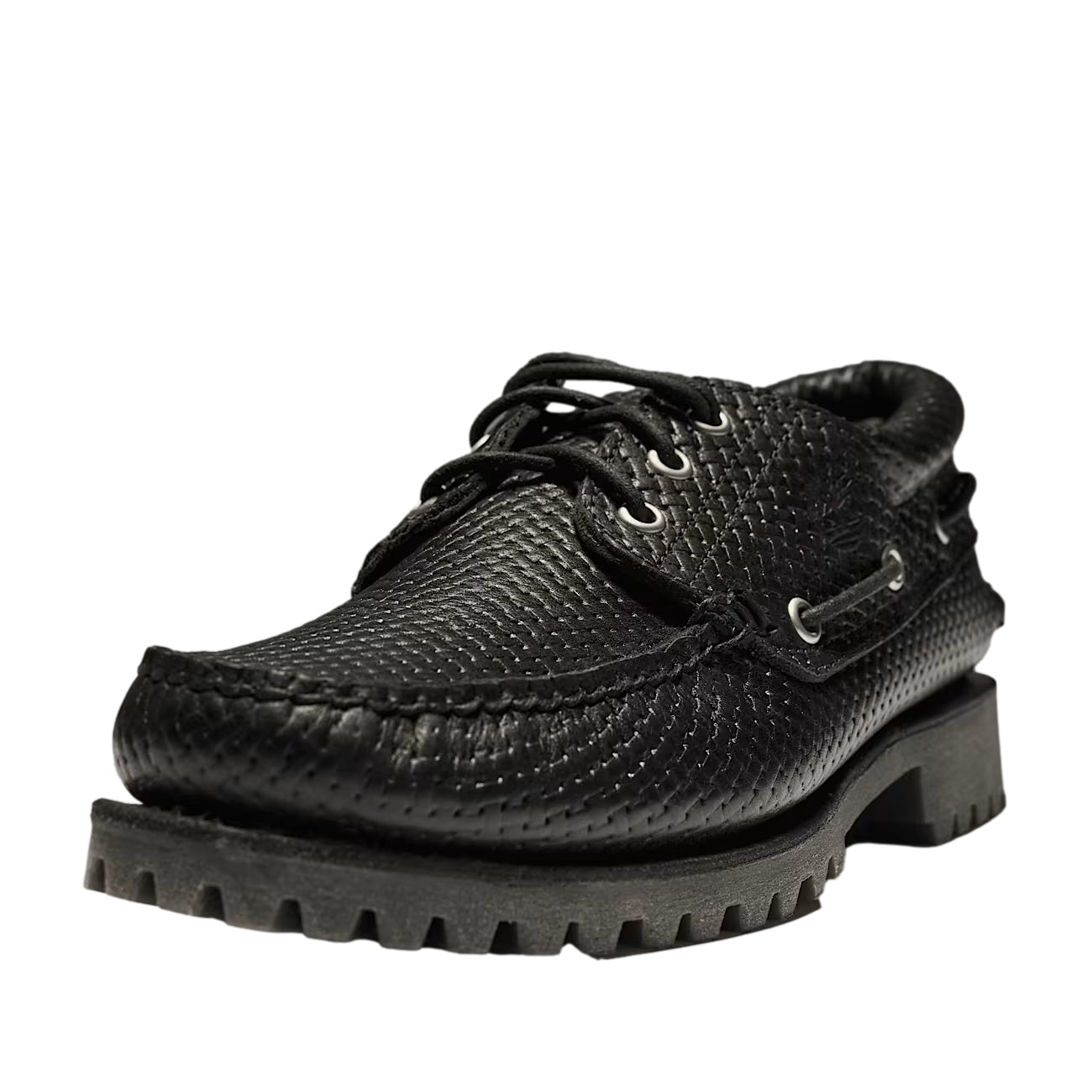 Timberland Authentic 3-Eye Lug Boat Shoe Sko Sort Mønster