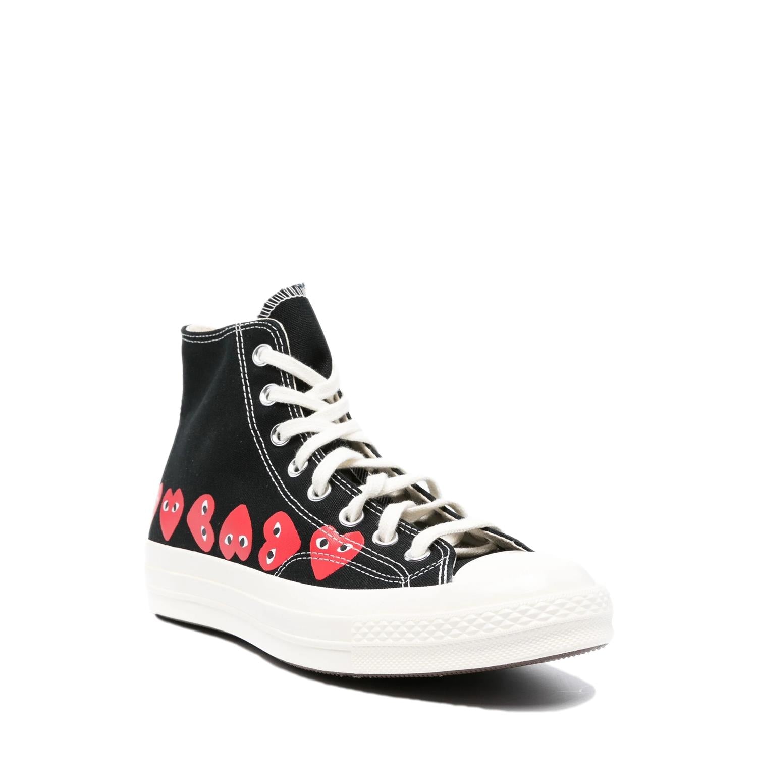 Comme des Garcons Play x Converse CDG MULTI HEART HIGH TOP Sko Sort - modostore.no