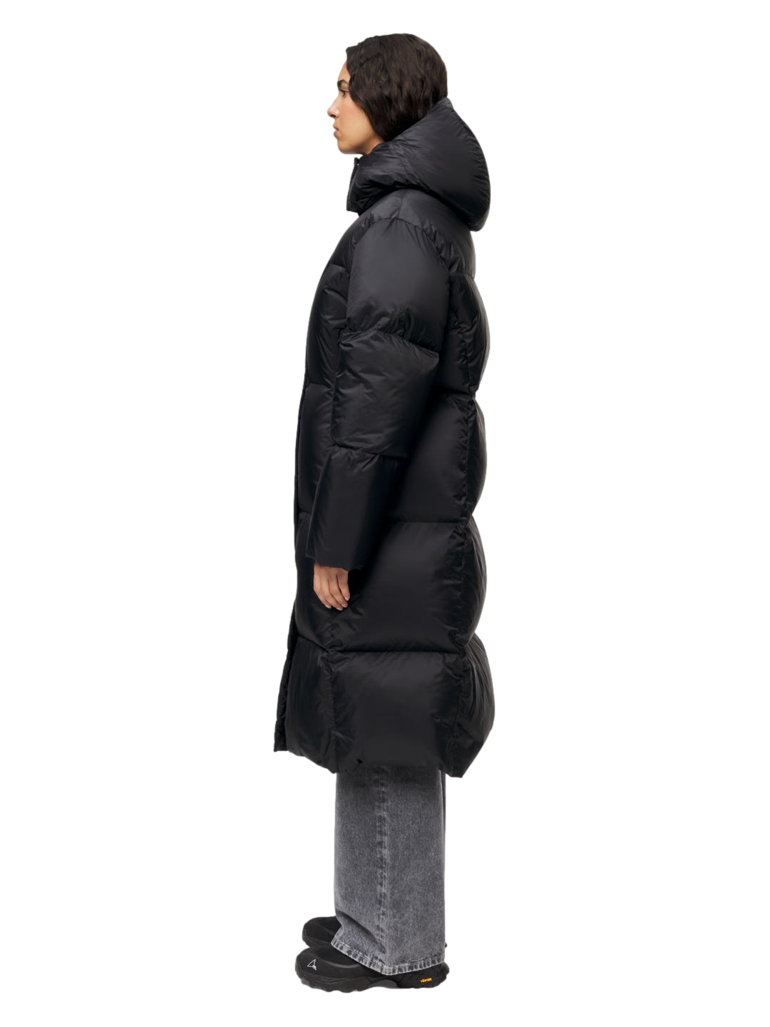 Blæst Aura Lightweight Down Coat Black Jakke Sort