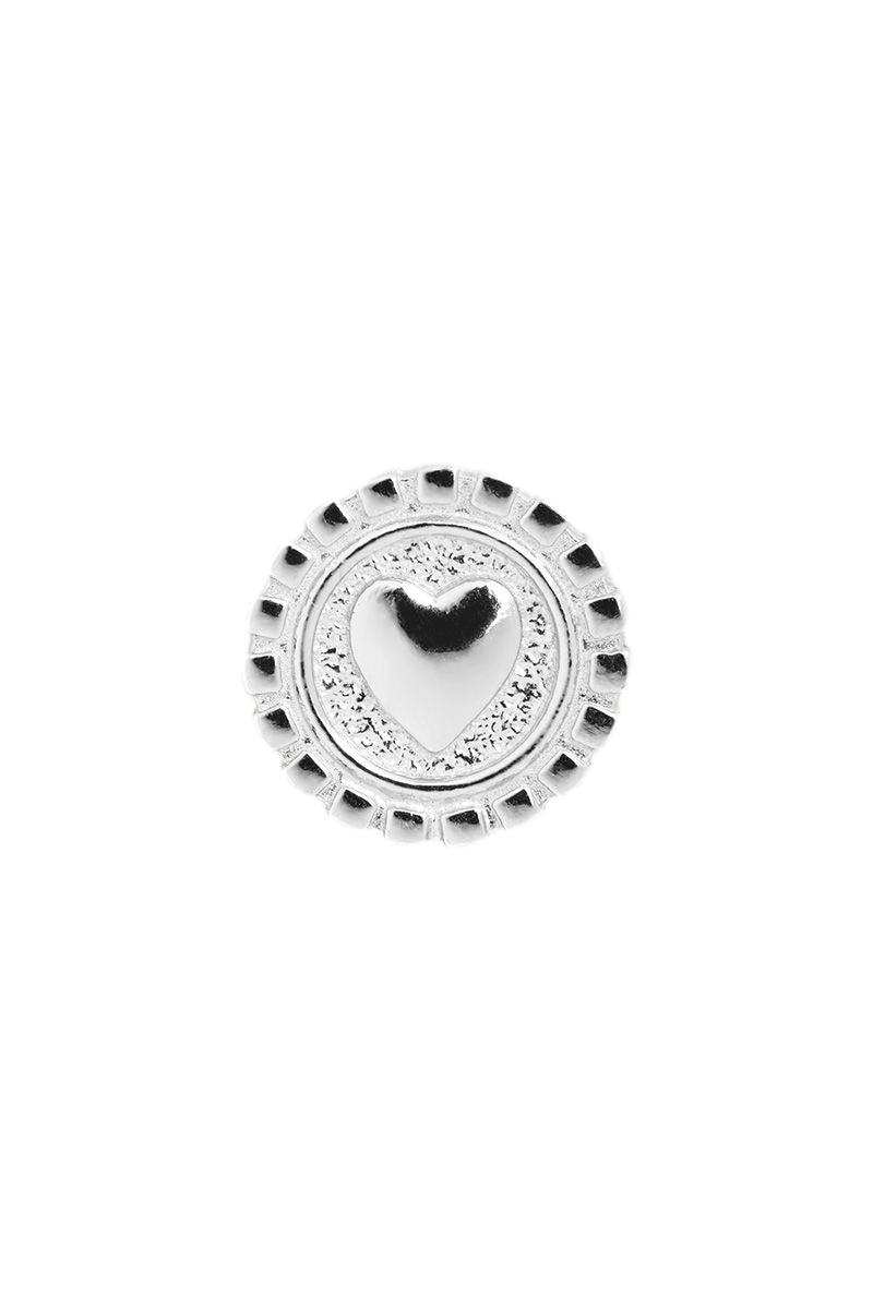 Maria Black Love Coin Charm Sølv - modostore.no