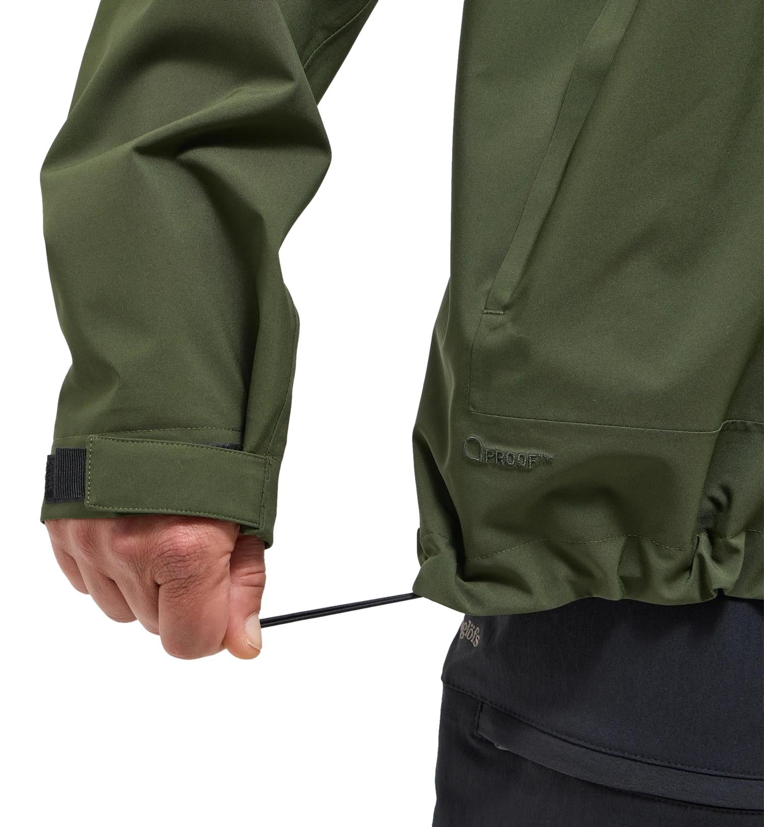Haglöfs Breeze Proof Jacket Men Jakke Grønn - modostore.no