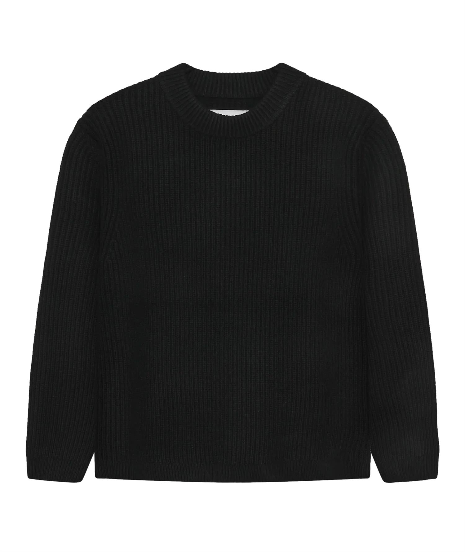 Garment Project Boxy Wool Knit Genser Sort