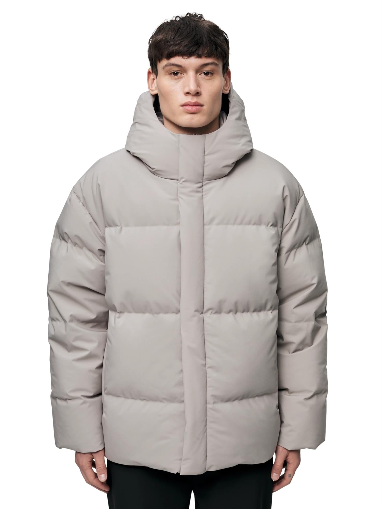 Blæst Grotli Down Jacket Low Tide Jakke Beige Grå