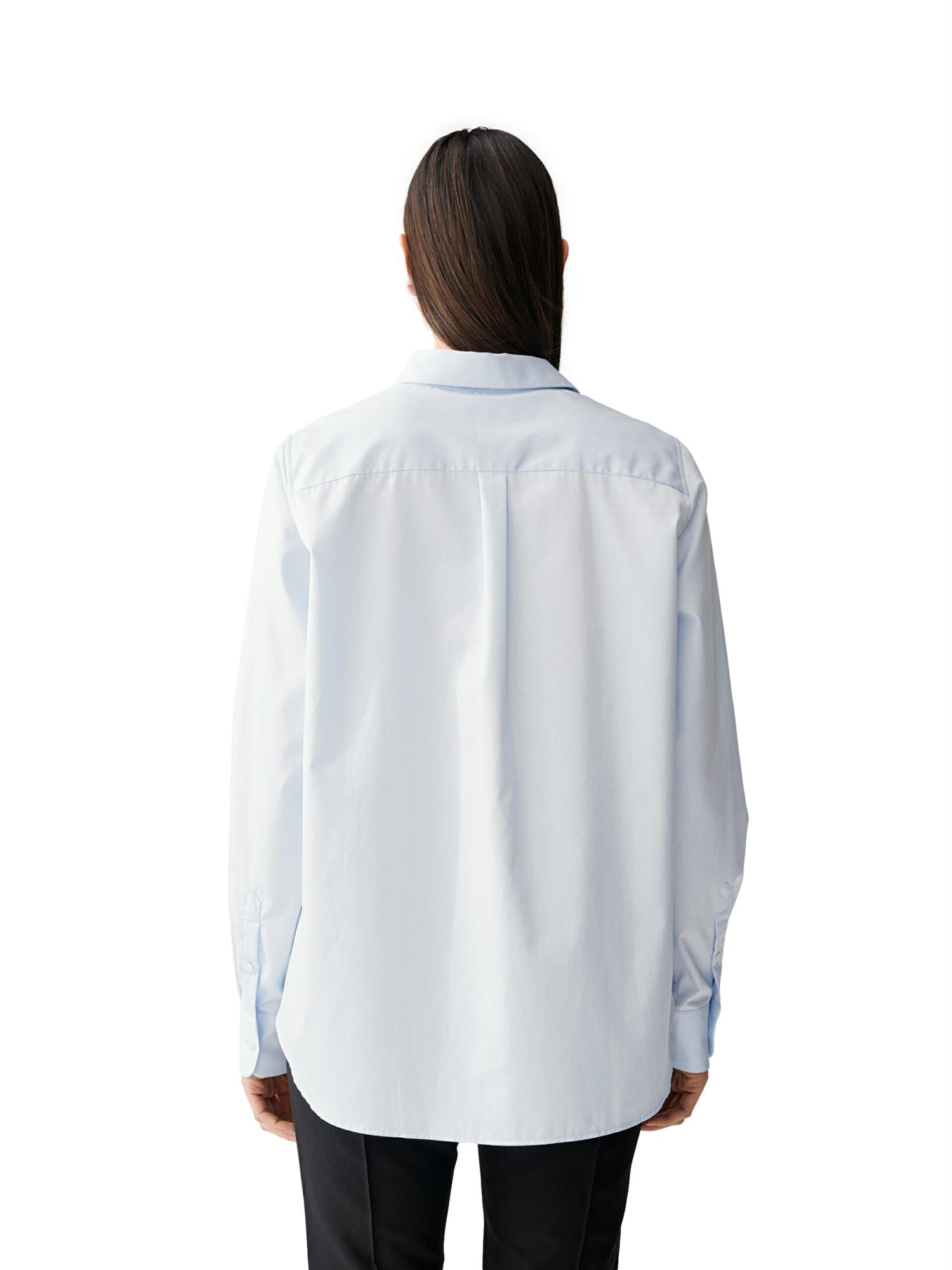 Julie Josephine A-Shape Oversized Shirt Skjorte Lyseblå