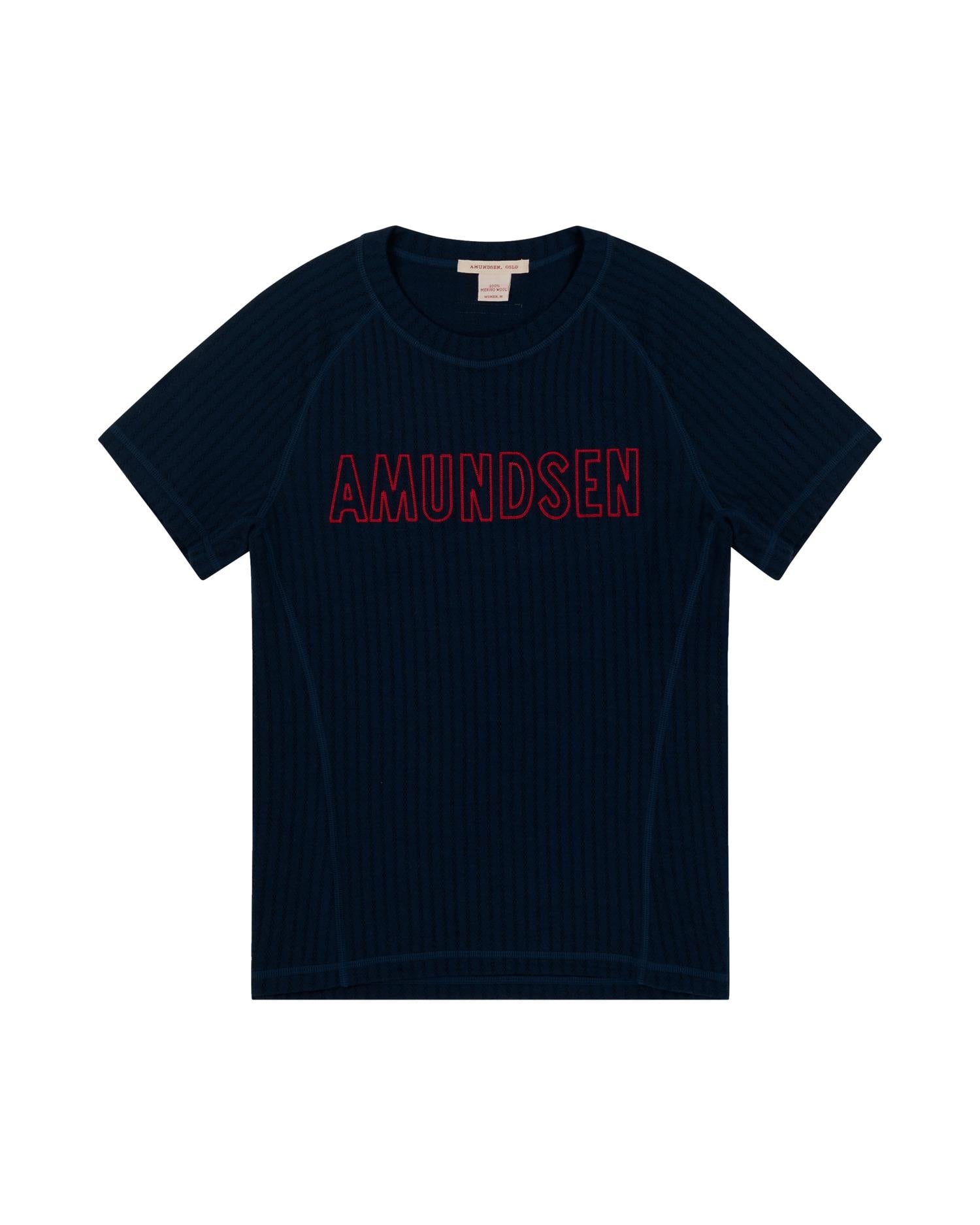 Amundsen Hero's Hide Tee Womens Ullundertøy Navy
