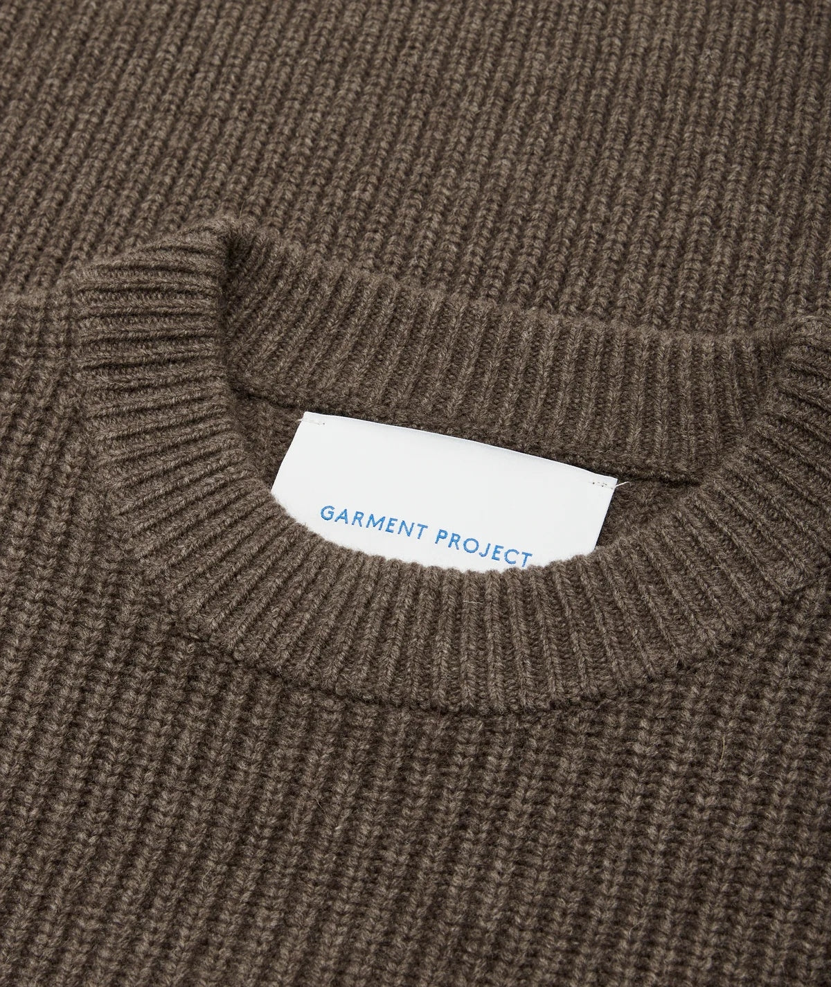 Garment Project Boxy Wool Knit Genser Brun - modostore.no