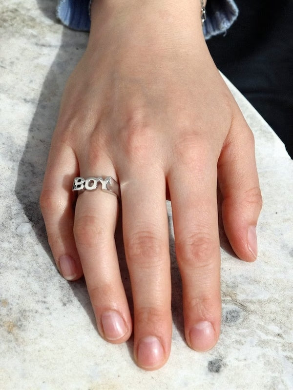 Maria Black Boy Ring Sølv