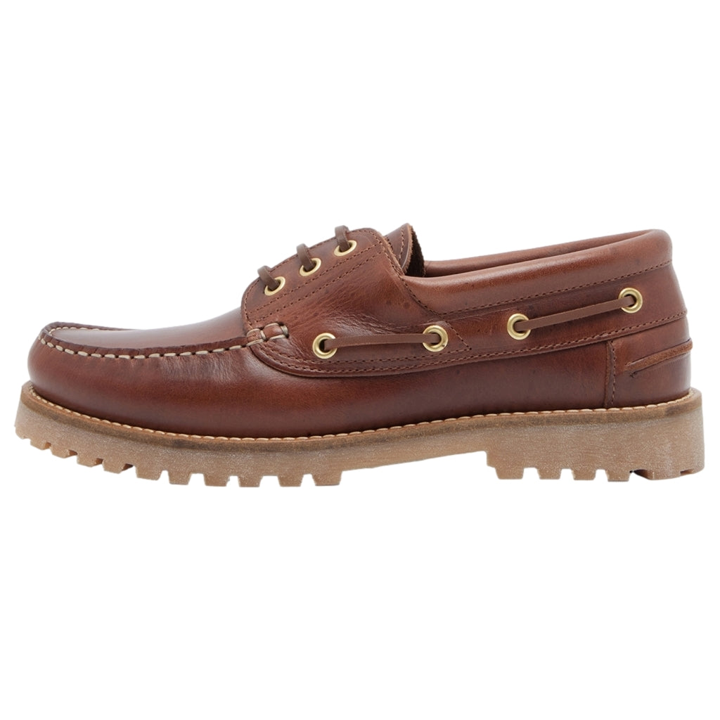 Garment Project Ollie Boat Shoe Brown Leather Sko Brun