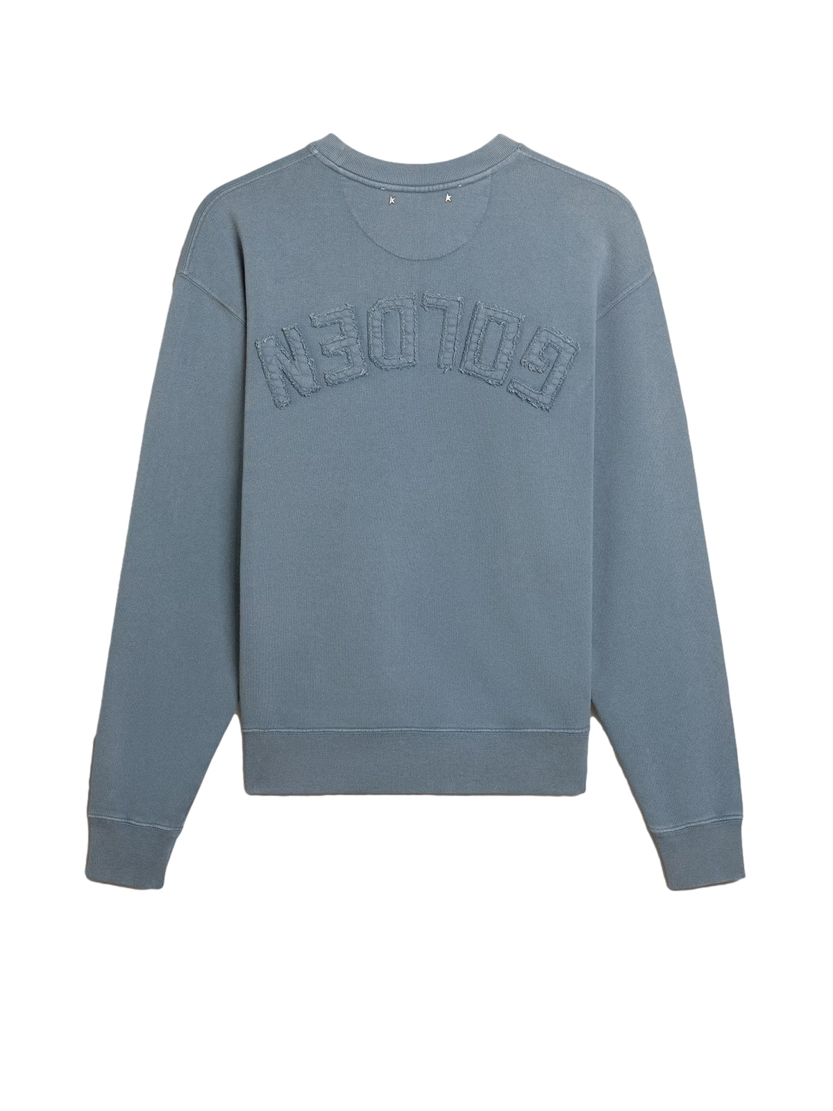 Golden Goose Boxi Sweatshirt Logo Patch Longsleeve Blå - modostore.no