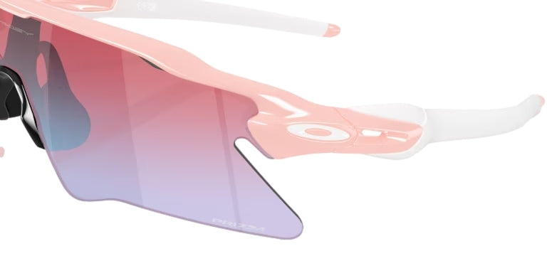 Oakley Radar EV Heater solbriller i rosa med sportslig innfatning og tonede glass