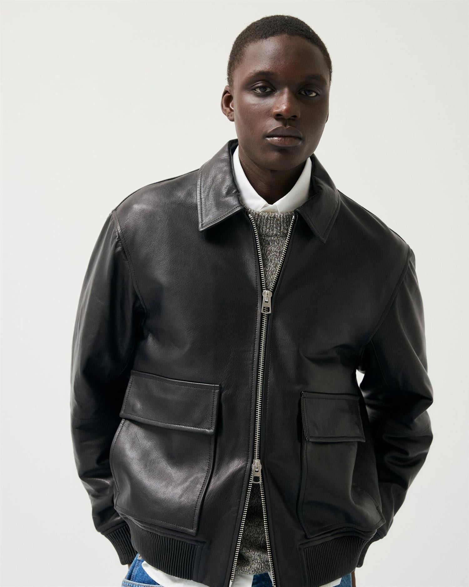 Garment Project Aiden Jakke Blank Sort