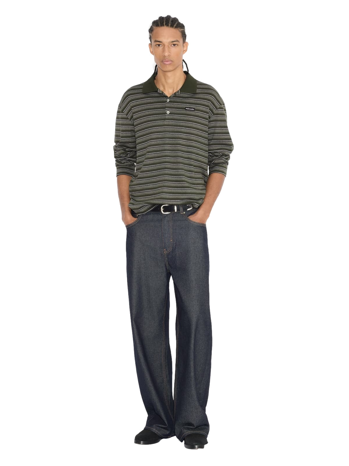 Holzweiler Sonny LS Polo Genser Grønn Striper