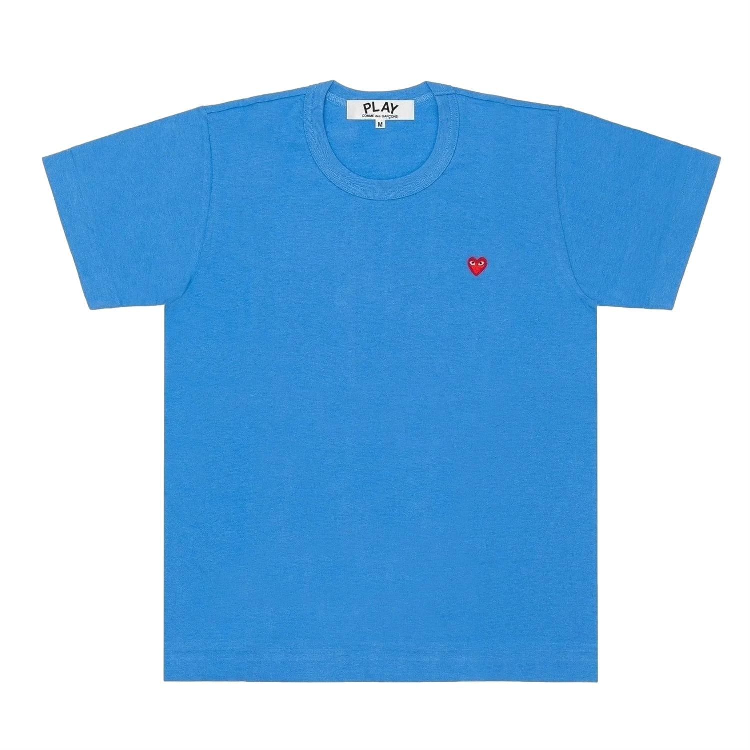 Comme des Garcons Play Ladies small red heart t-shirt T-shirt Blå