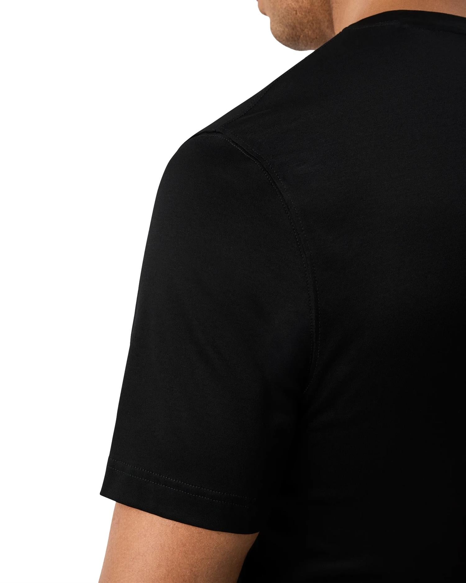 Eton Filo di Scozia T-shirt T-shirt Sort - modostore.no