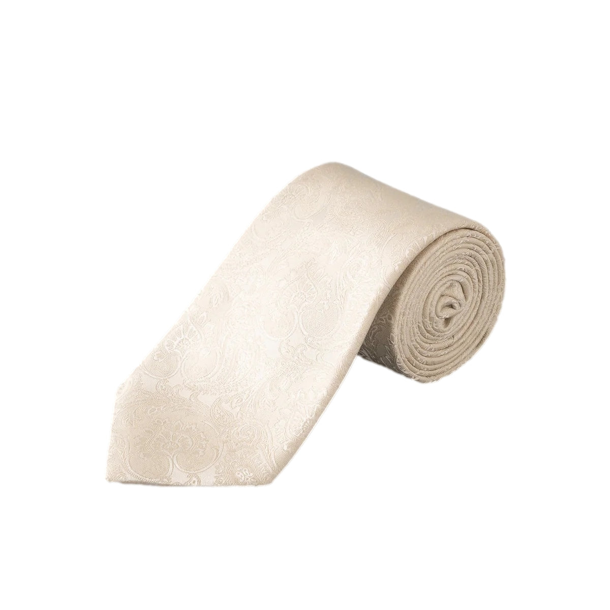 Eton Paisley Wedding Woven Silk Tie Slips Beige - modostore.no