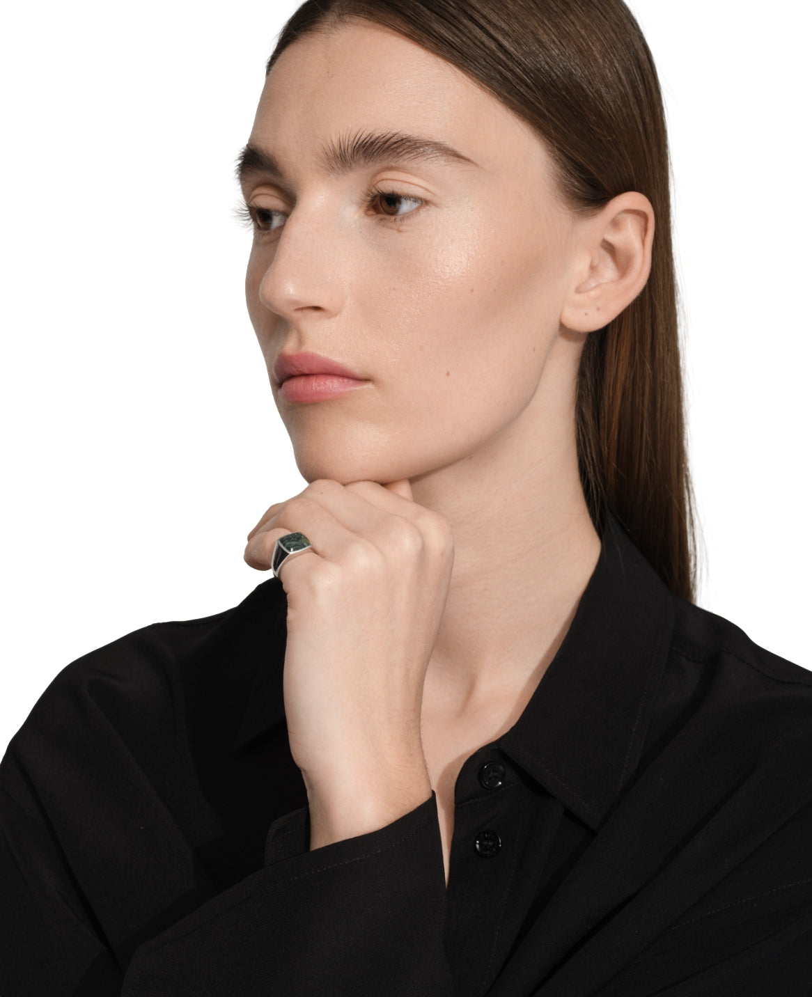 Tom Wood Kay Ring Kambaba Ring Grønn/Sølv