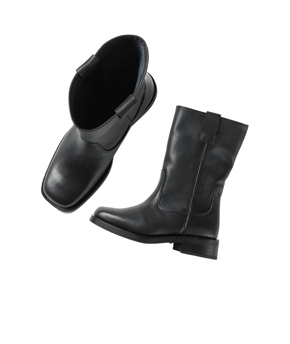 Garment Project Tali Boot - Black Tumbled Sko Sort