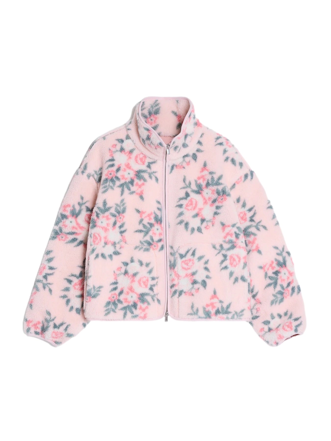 Holzweiler Rype Fleece Jacket Jakke Rosa Mønster