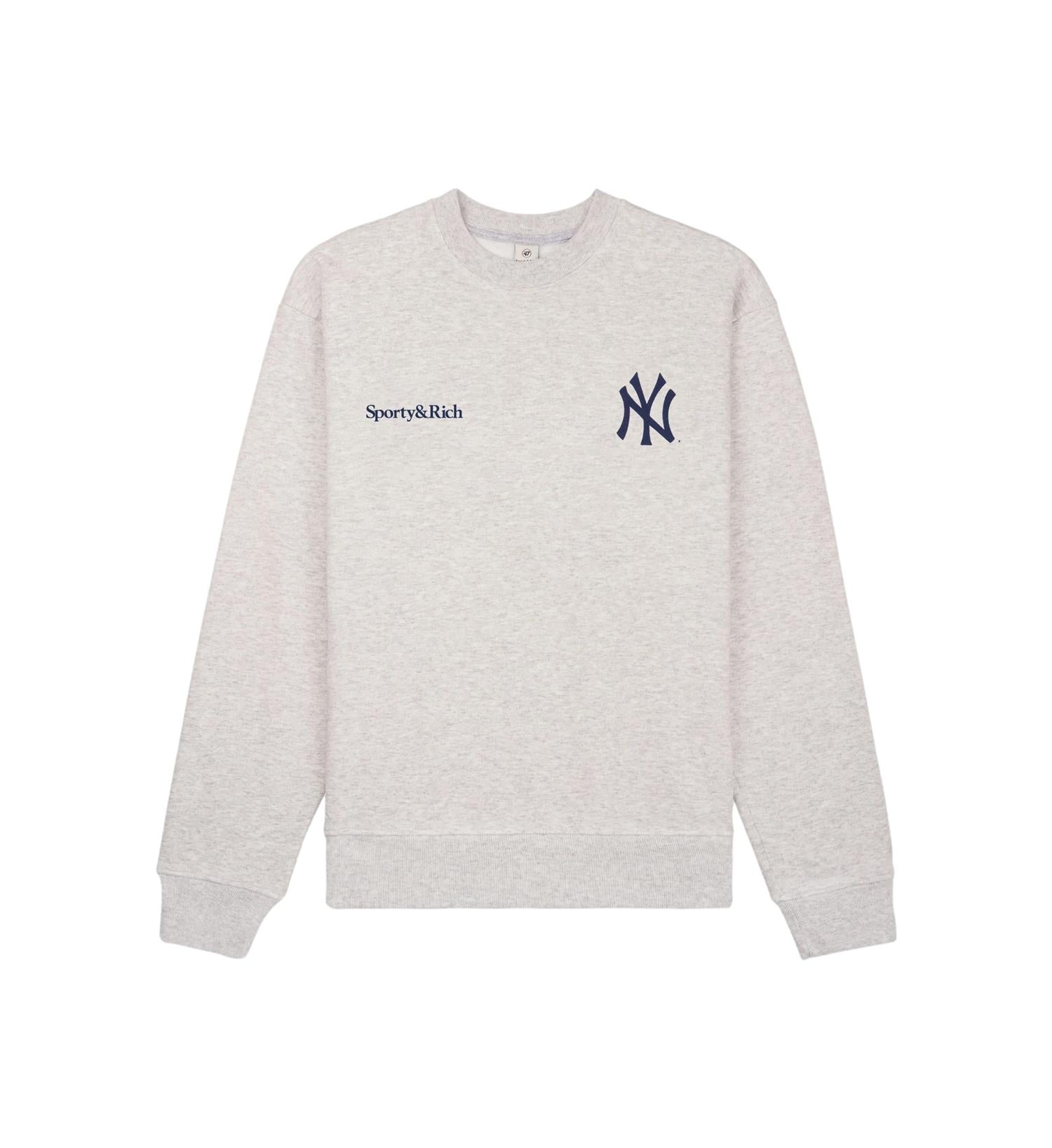 Sporty & Rich Champions Crewneck Crewneck Lys Grå Melert - modostore.no