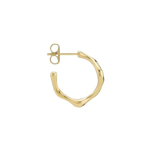 Maria Black Luna Hoop 14 Left Gold Øredobber Gull - modostore.no