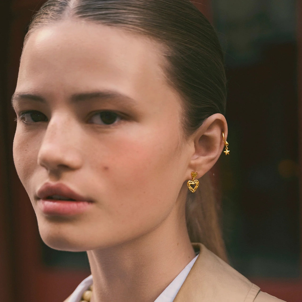 Maanesten Martha Earrings Øredobber Gull