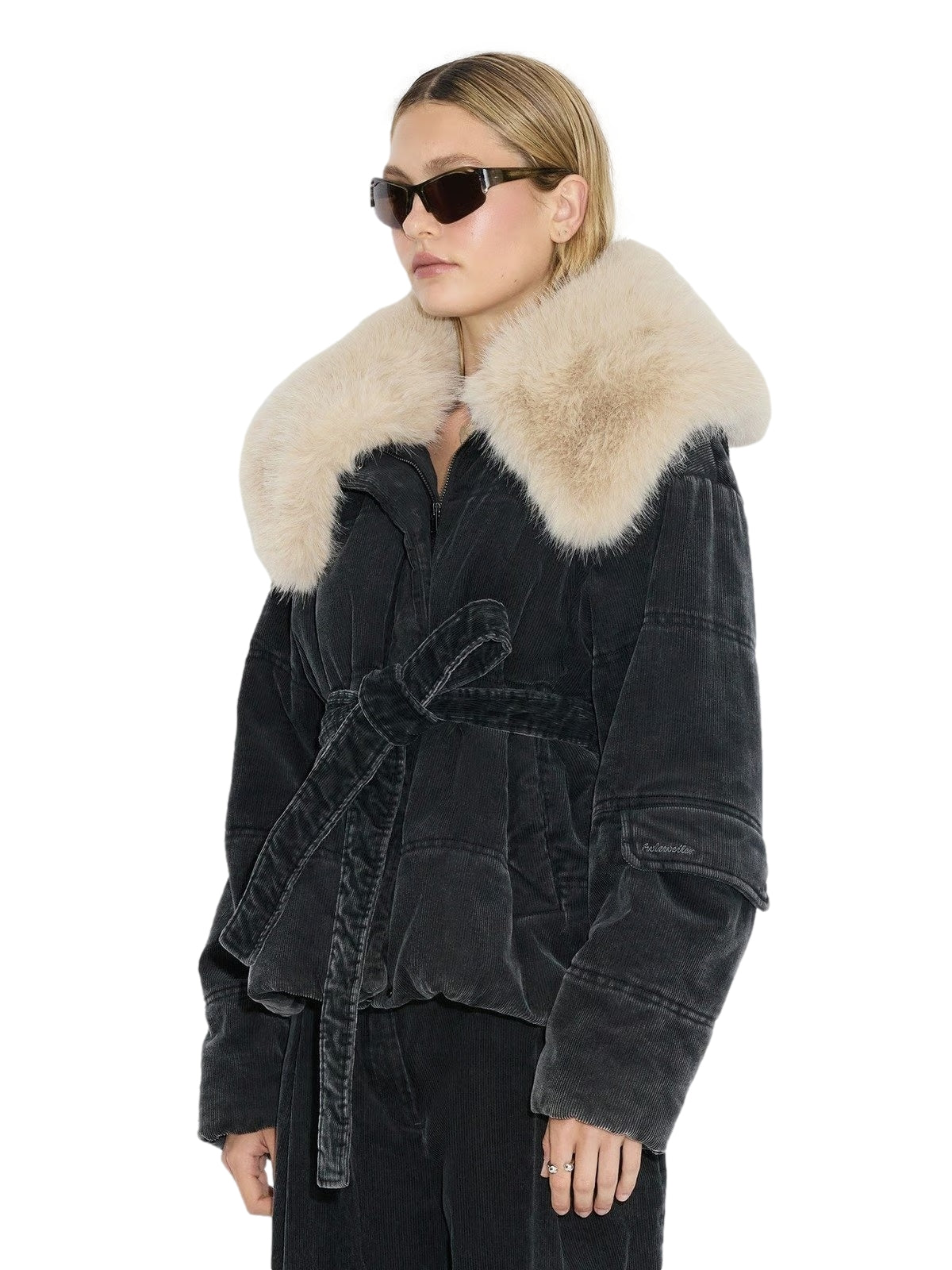 Holzweiler Steilia Cord Jacket Black Jakke Sort