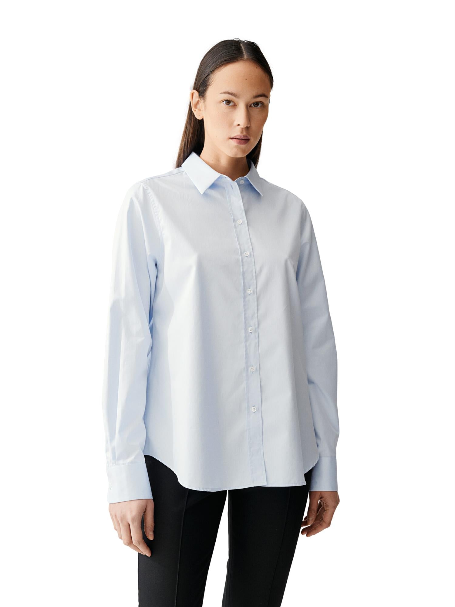 Julie Josephine A-Shape Oversized Shirt Skjorte Lyseblå