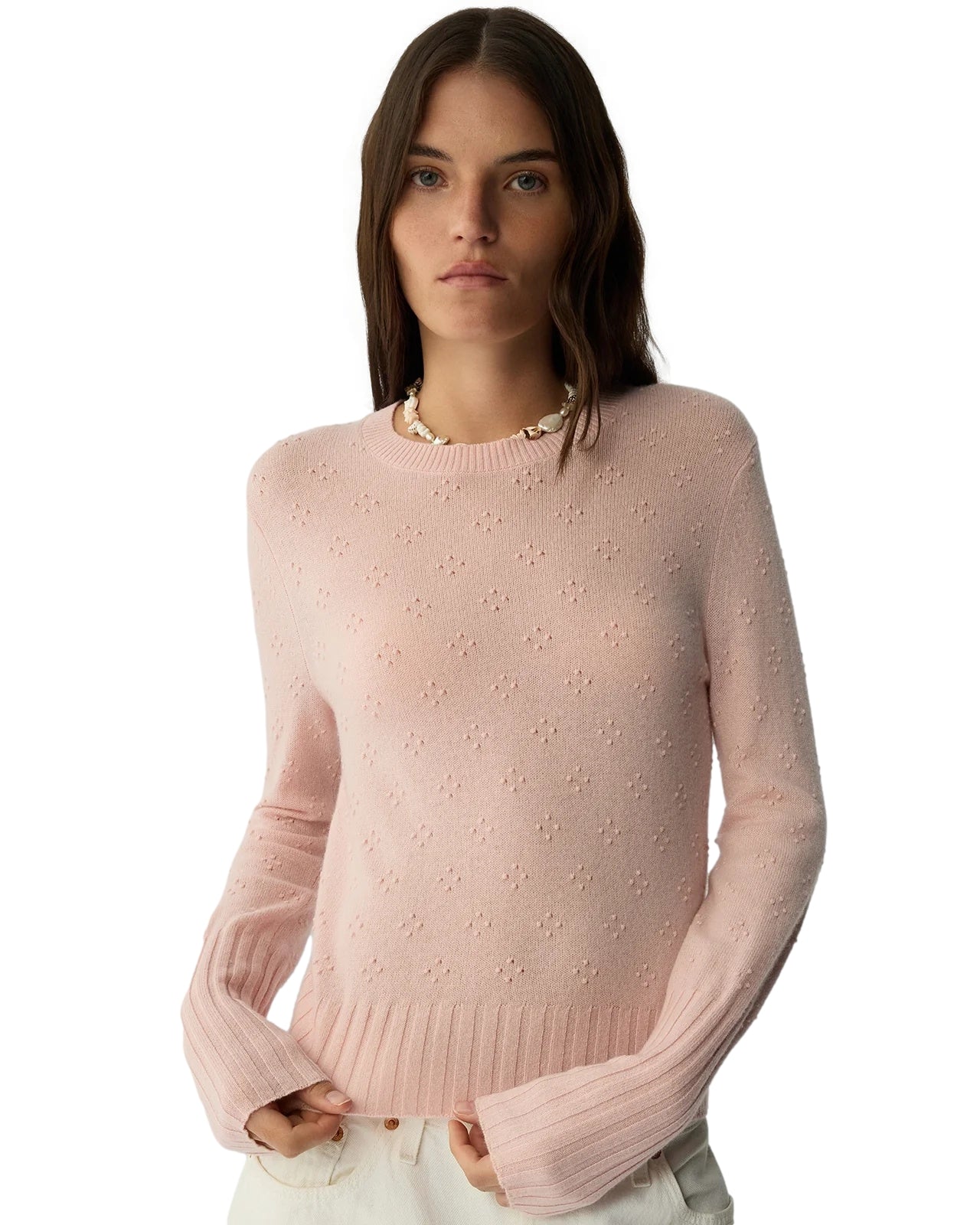 Guest In Residence Compass Shrunken Crew Genser Lyserosa - modostore.no