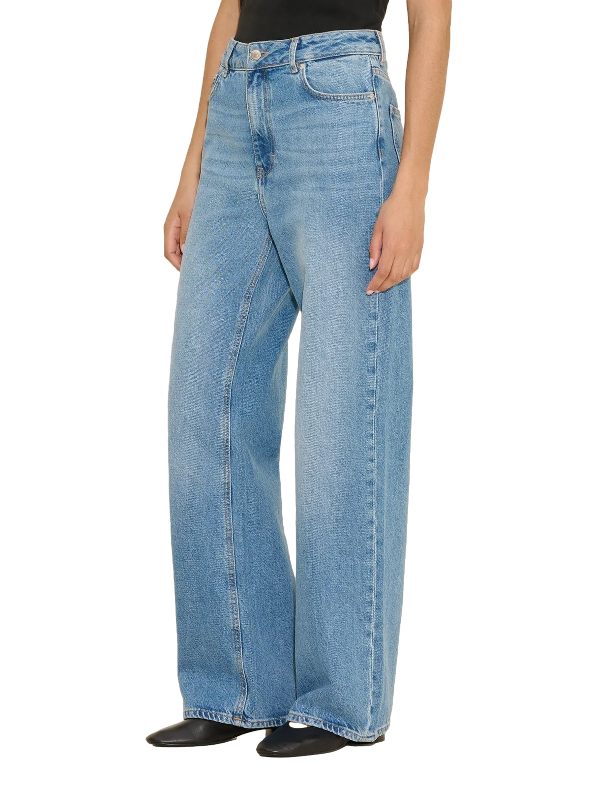 Holzweiler Wide Jeans Jeans Lyseblå - modostore.no