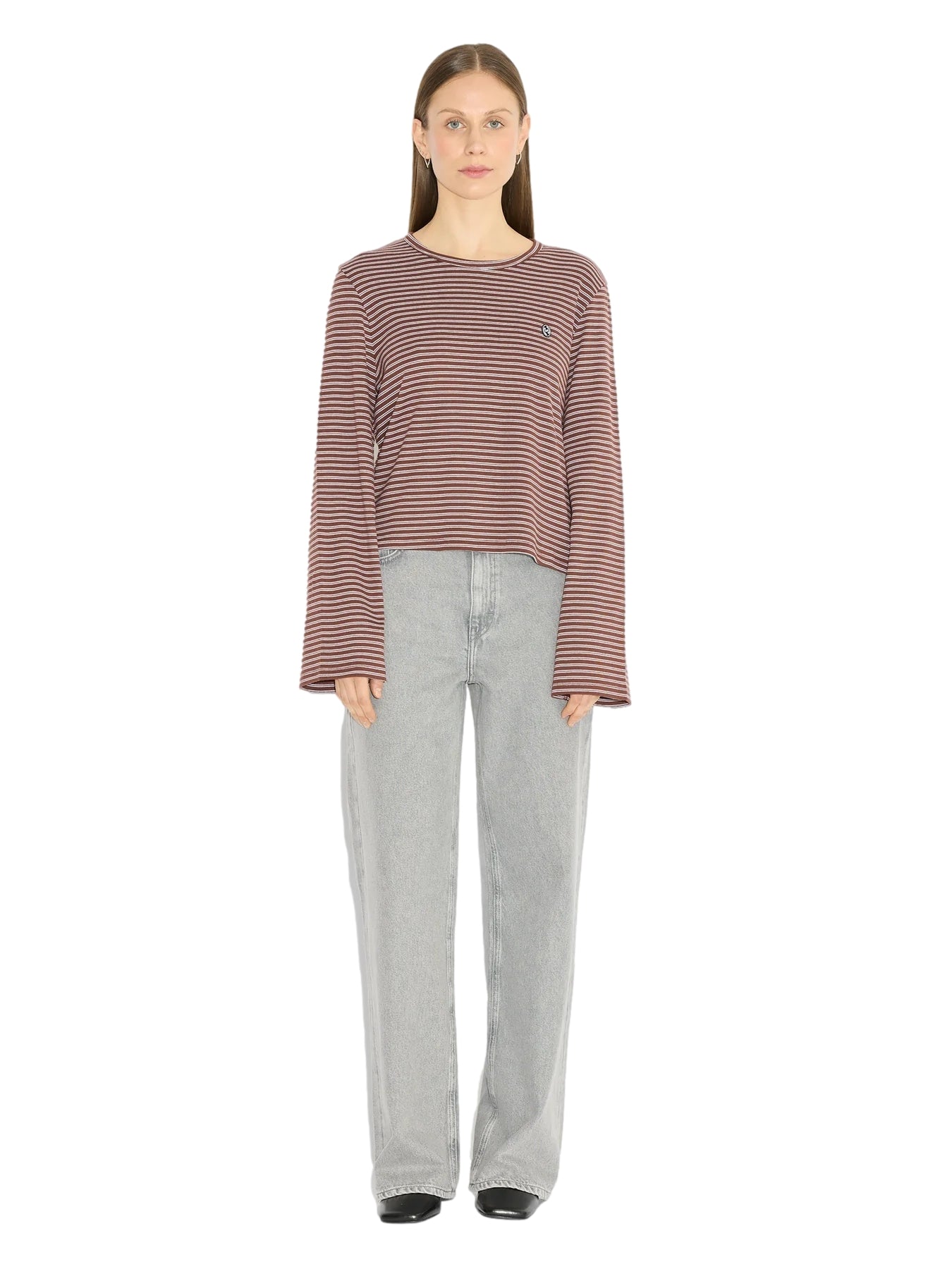 Holzweiler Street Stripe LS Topp Burgunder Striper