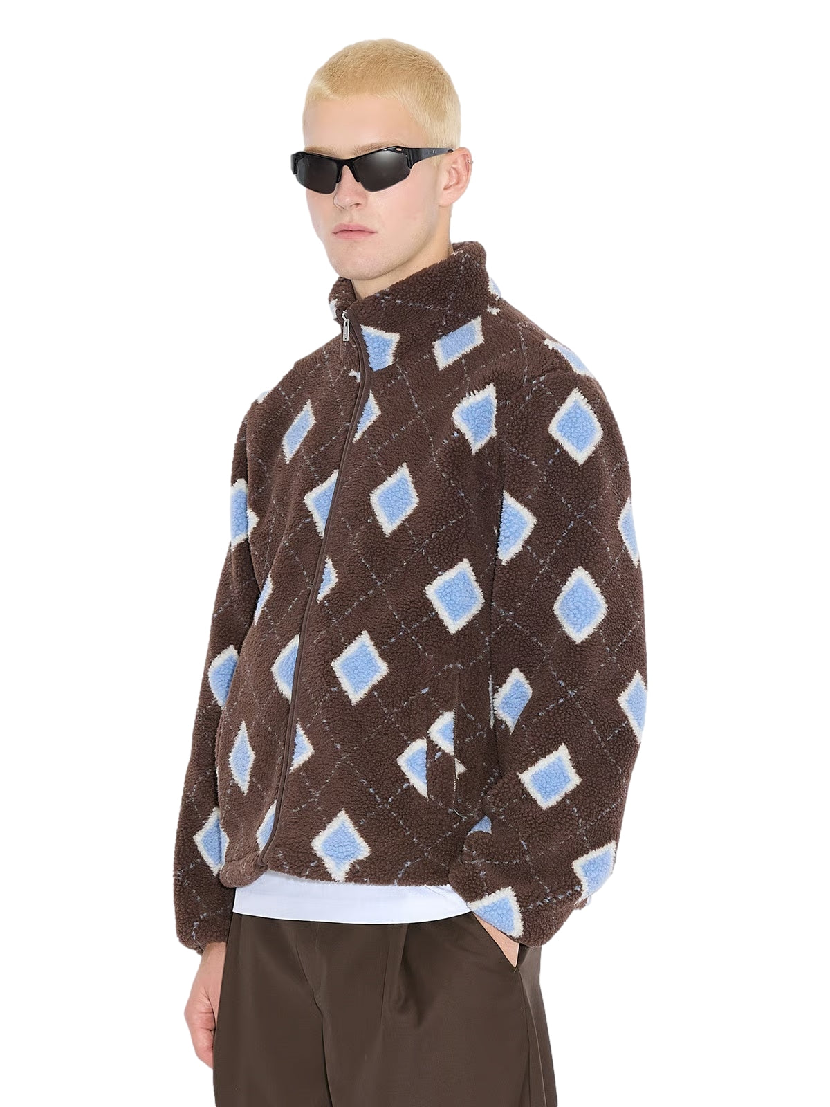 Holzweiler Fossekall Fleece Jacket Jakke Brun Mønster
