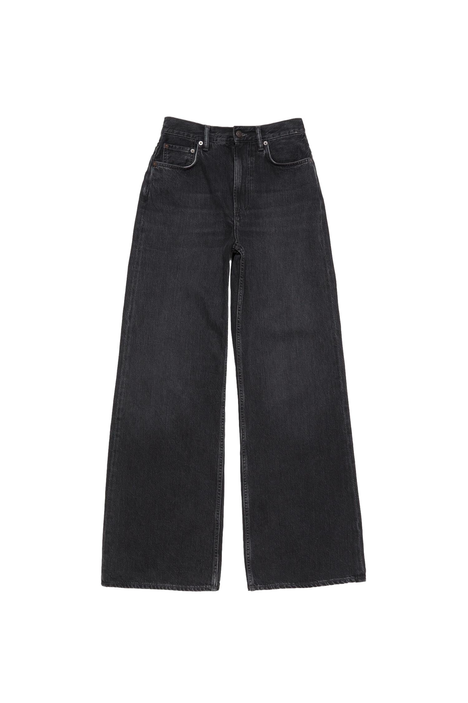 Acne Relaxed Fit Jeans - 2022F Jeans Vasket Sort