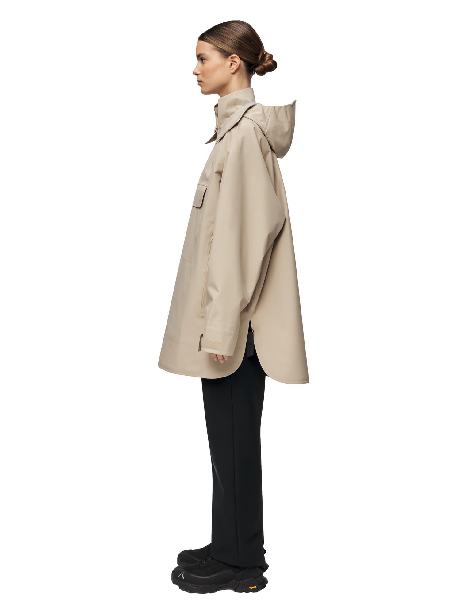 Blæst Voss Poncho Beige Jakke Beige