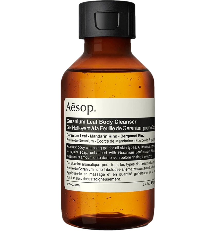 Aesop Geranium Leaf Body Cleanser 100mL Dusjsåpe Gjennomsiktig - modostore.no