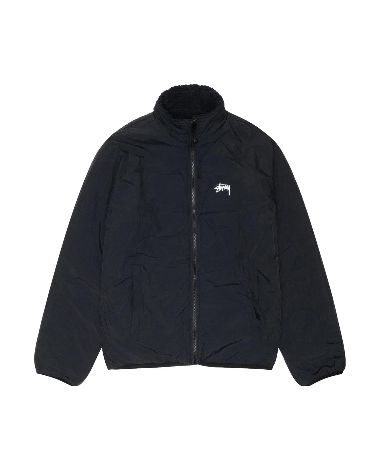 Stussy Sherpa Reversible Jacket Jakke Sort - modostore.no