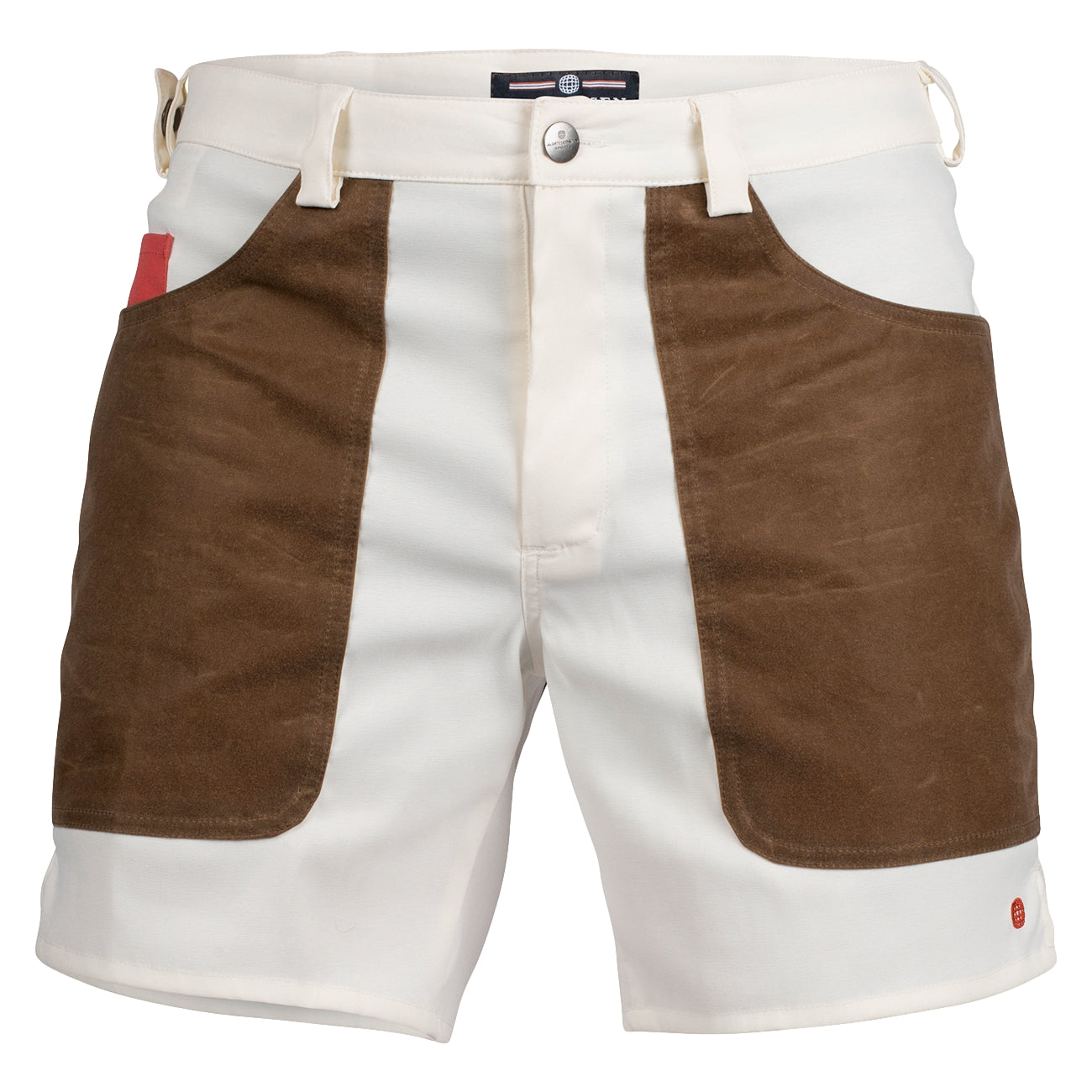 Amundsen 7Incher Field Shorts Mens Shorts Hvit Og Brun