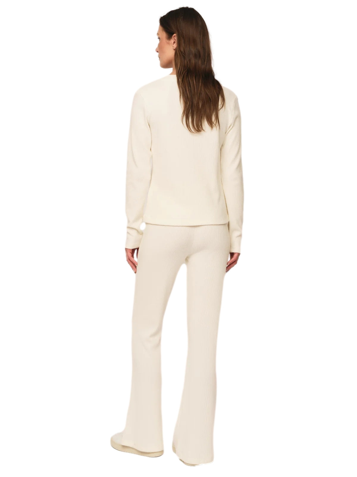 Once Untold Daniela Rib Trouser Bukse Off-White - modostore.no