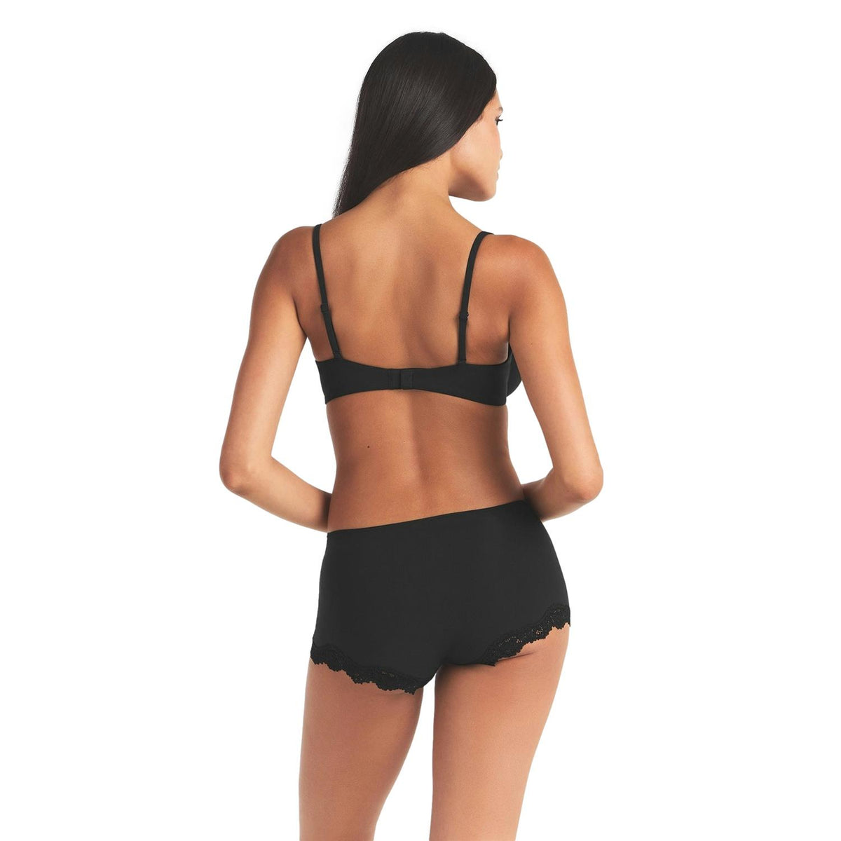 SKIMS Fits Everybody Lace Boyshort Onyx Undertøy Sort