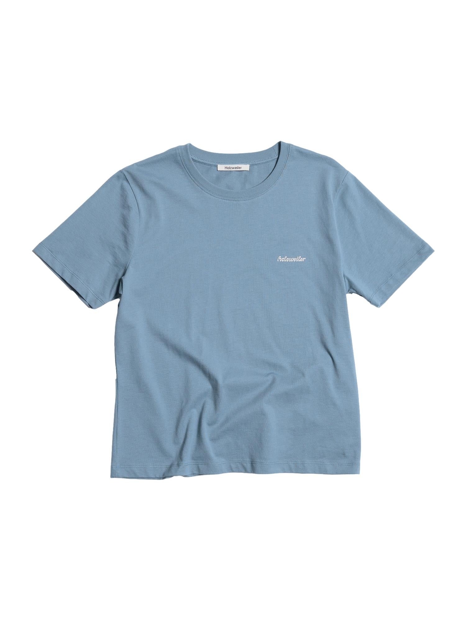 Holzweiler W Regular Tee T-shirt Blå - modostore.no
