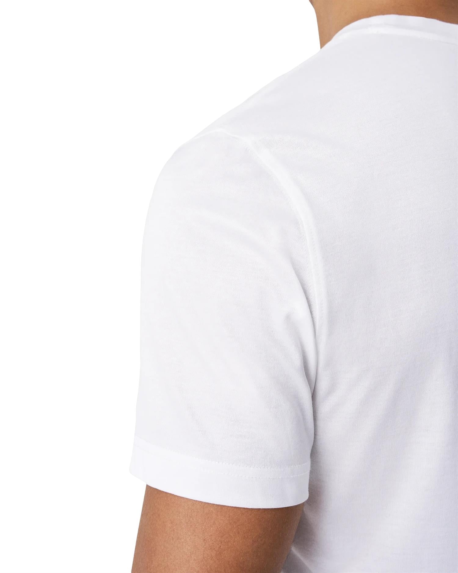 Eton Filo di Scozia T-shirt T-shirt Hvit - modostore.no