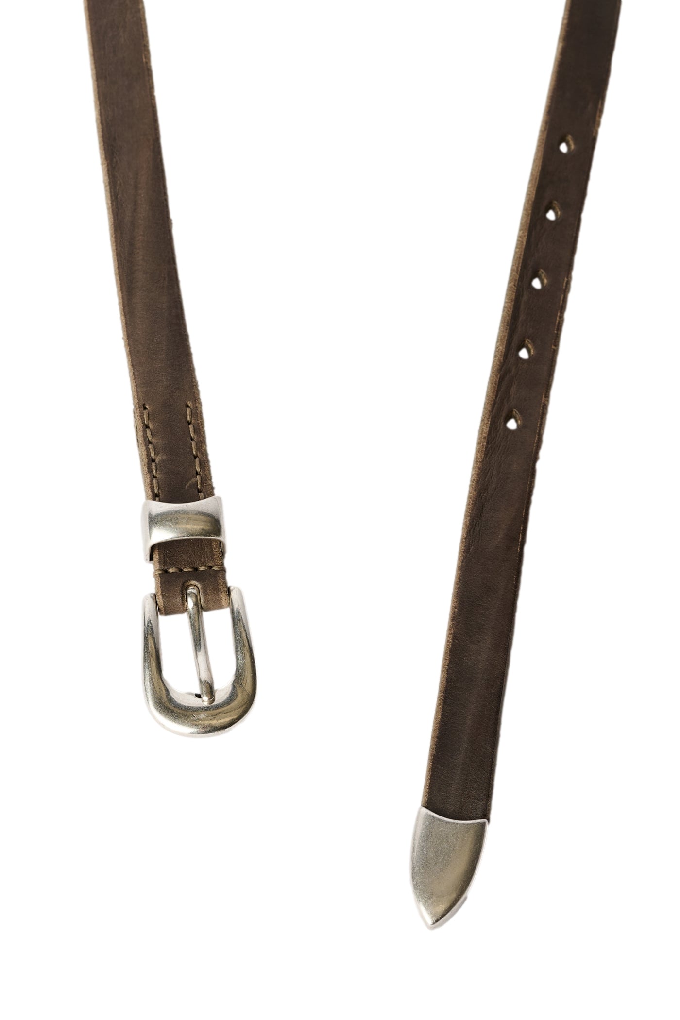 Our Legacy 2 CM Belt Belte Gråbrun