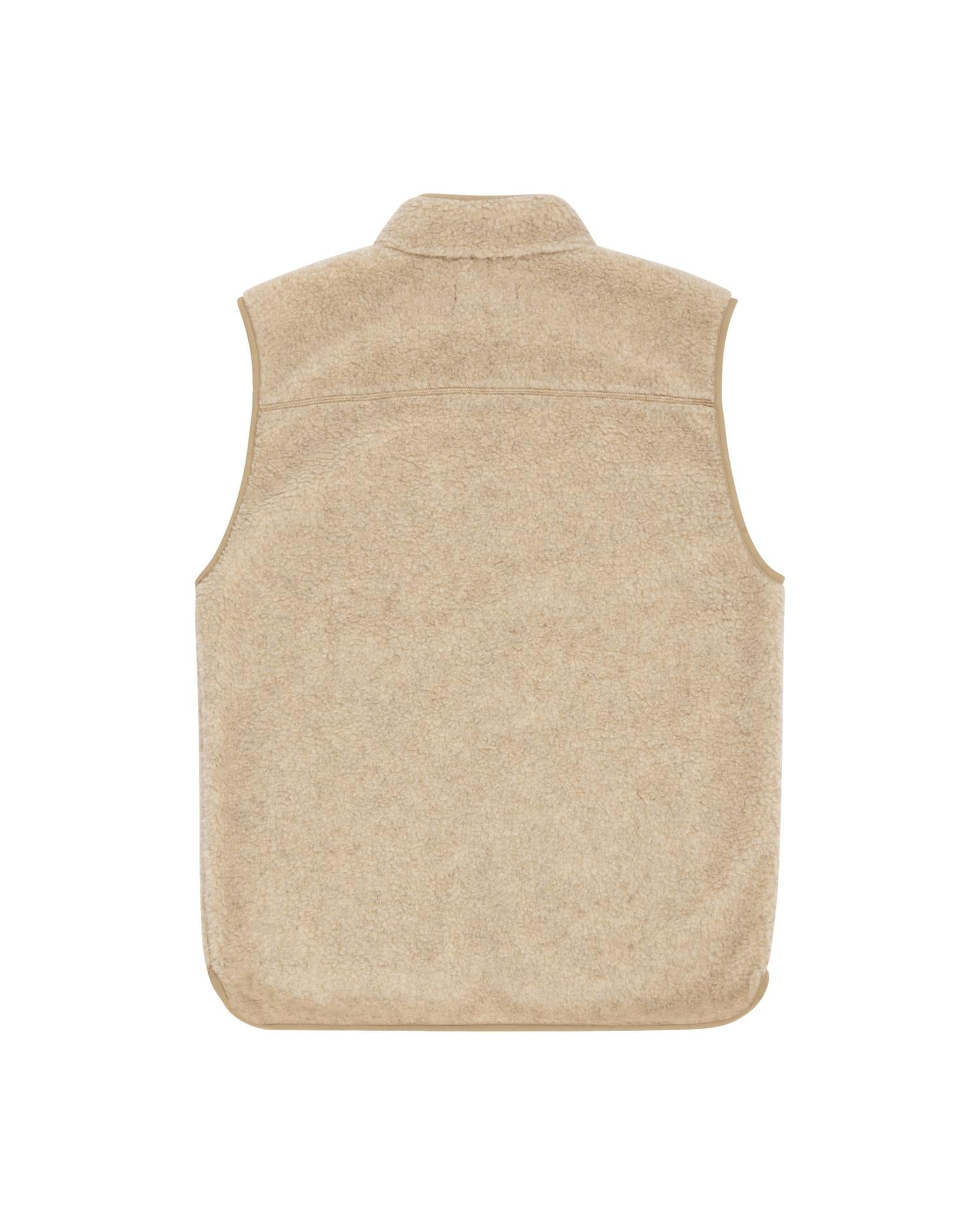 Amundsen Heroes Wool Fleece Vest Mens Vest Beige