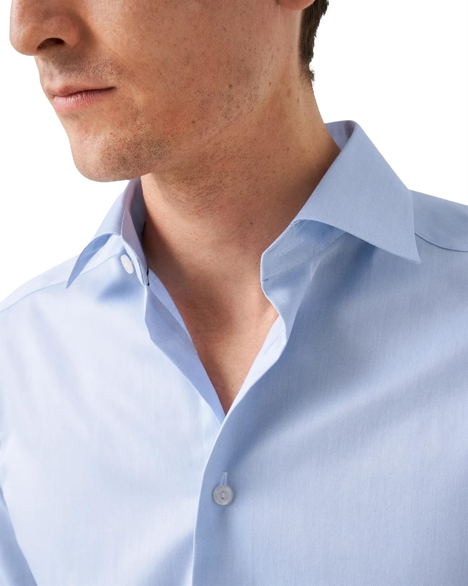 Eton 3000 Super Slim Skjorte Lyseblå - modostore.no