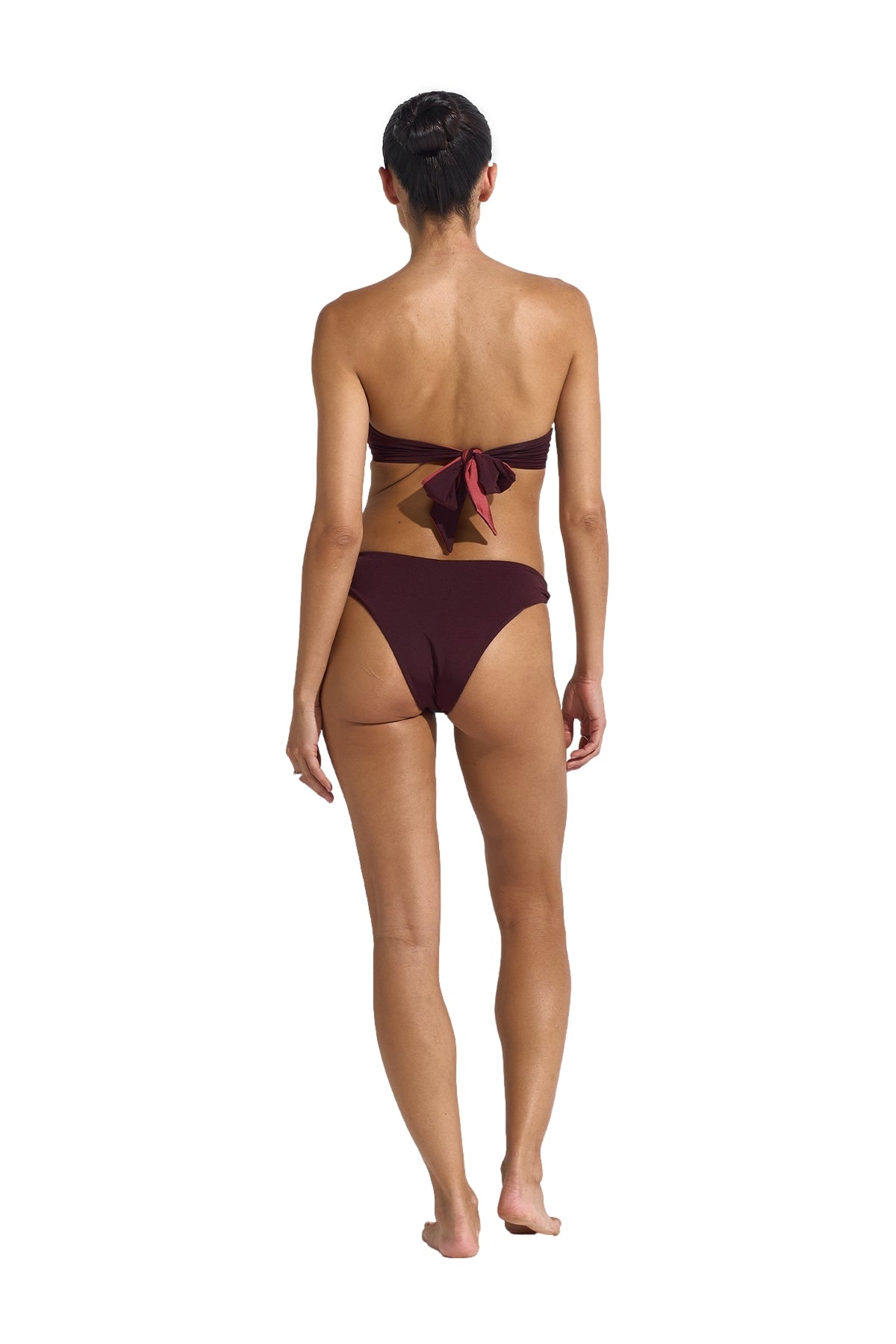 Seaquelle Twisted Bikini Bottom Badetøy Burgunder