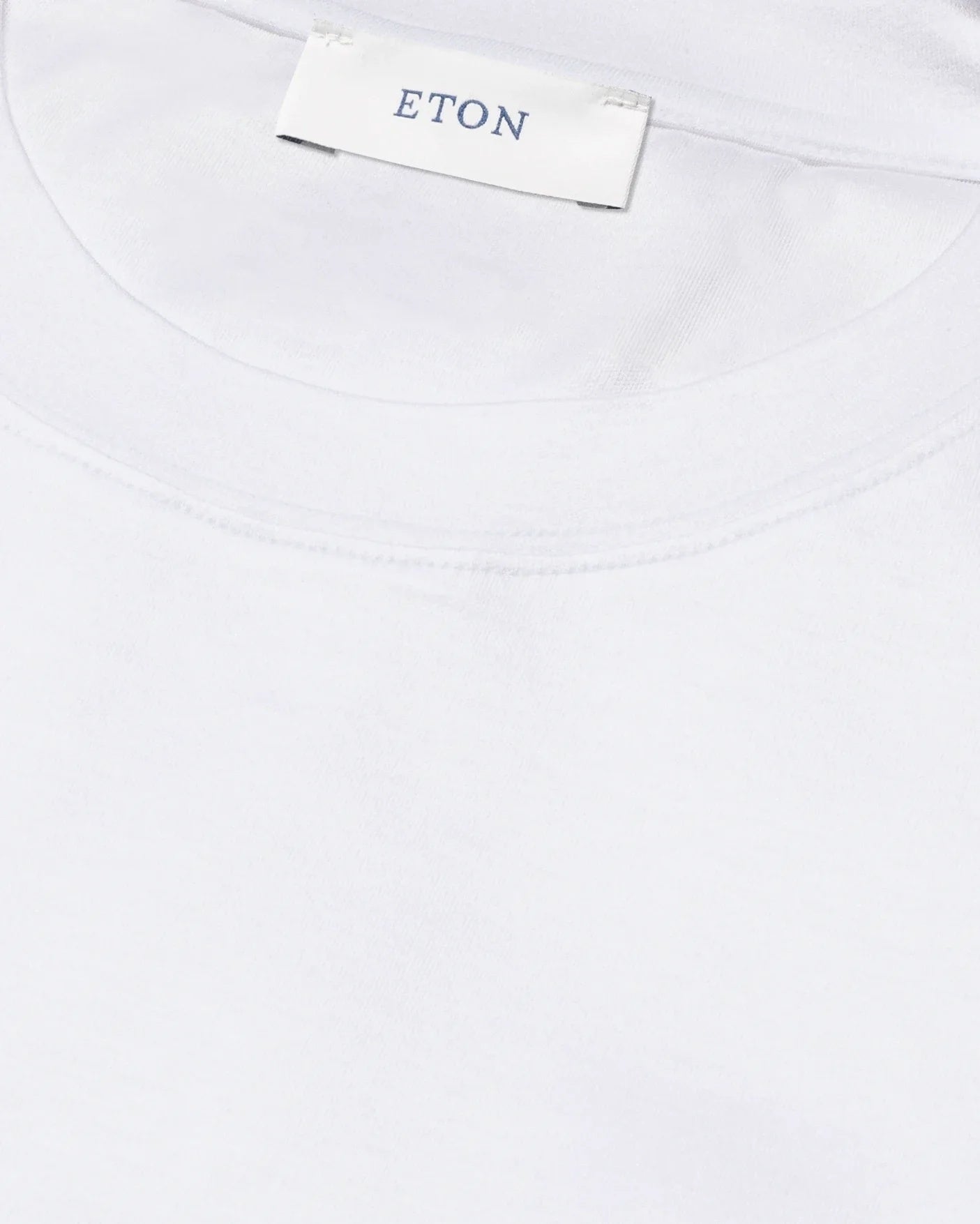 Eton Filo di Scozia T-shirt T-shirt Hvit - modostore.no