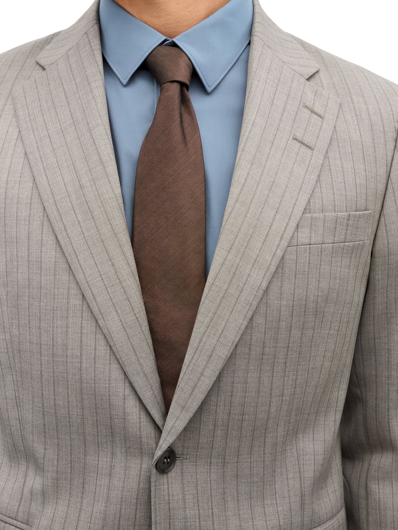 Tiger of Sweden Easer Pinstriped Wool Blazer Blazer Beige Mønster