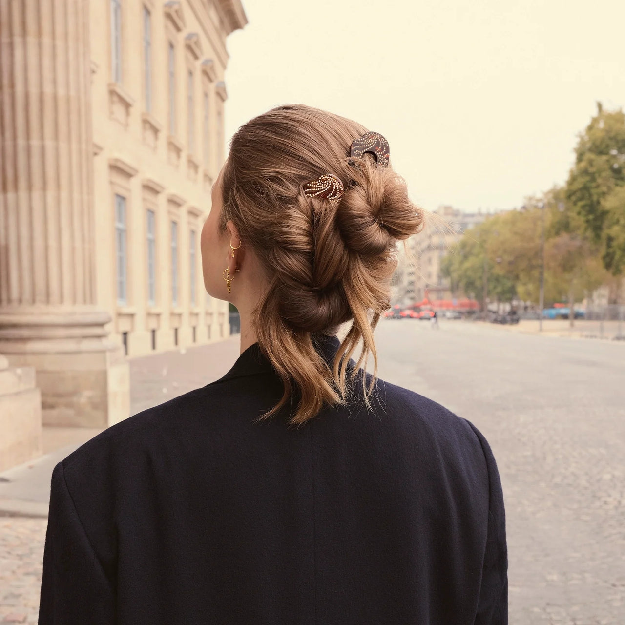 Maanesten Madi French Hairpin Tortoise Shell Hårspenne Lysebrun