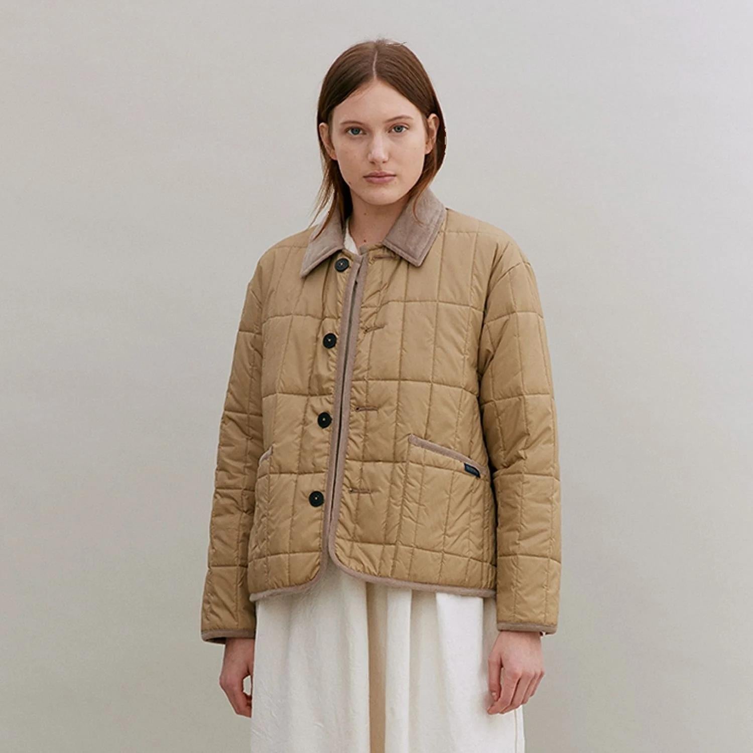 Lavenham Button Front Raydon Jakke Beige - modostore.no