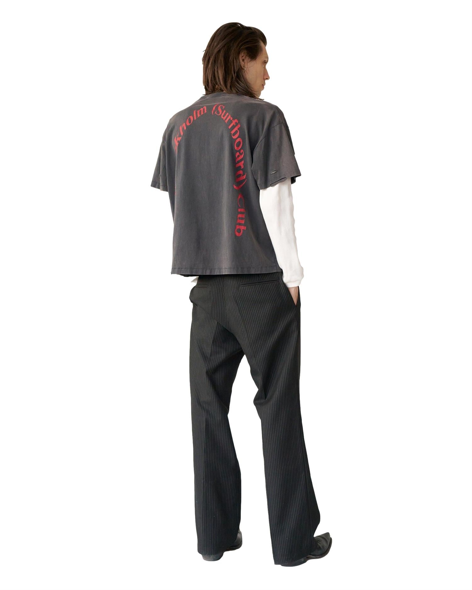 Stockholm Surfboard Club Layer Box Tee Genser Sort Og Hvit