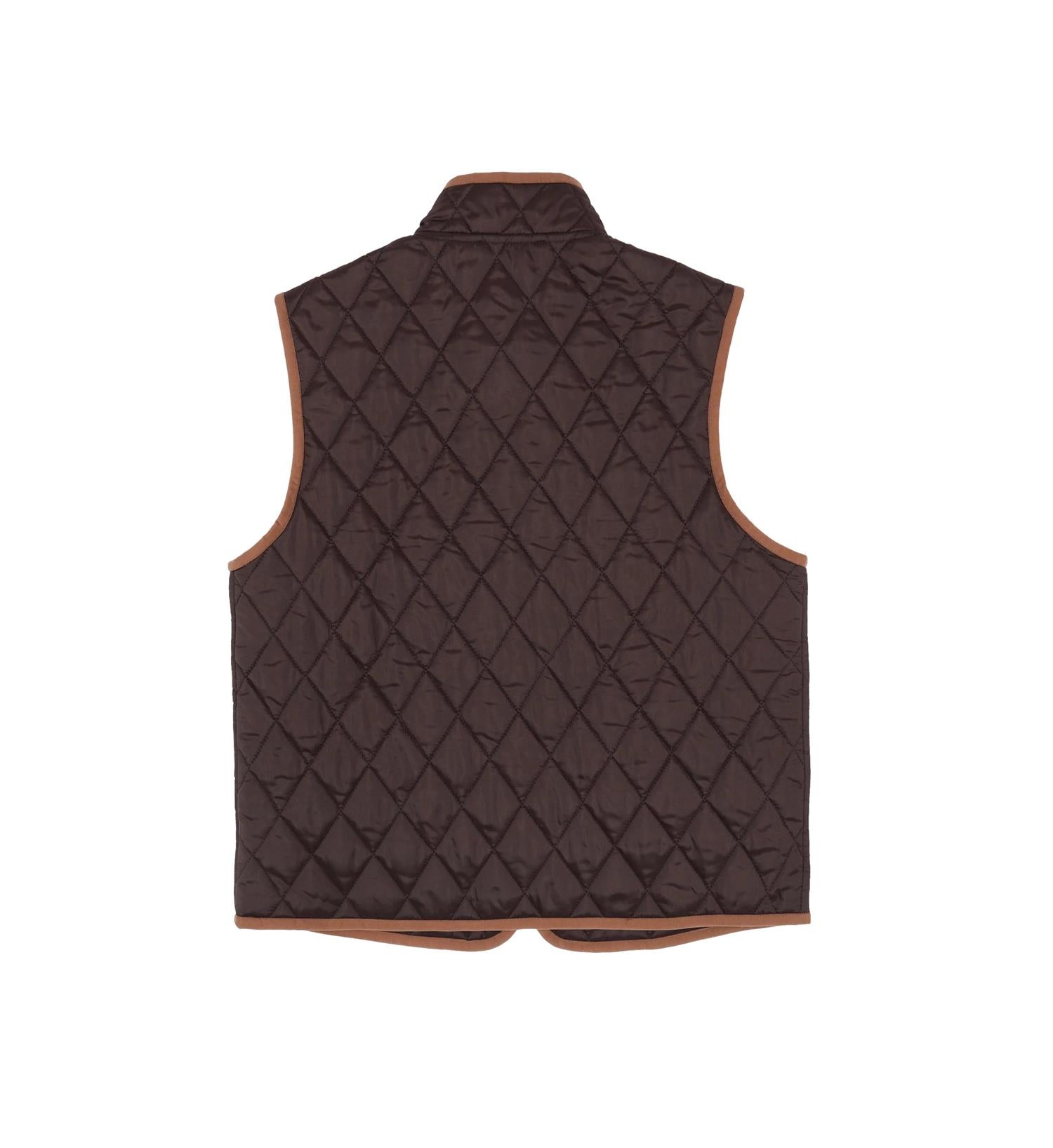 Sporty & Rich Venedom quilted riding vest Vest Brun - modostore.no